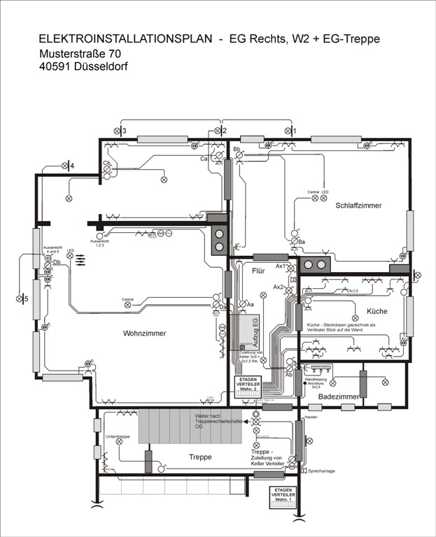 Elektroinstallationsplan, Elektro installation, Gotse Nechkoski